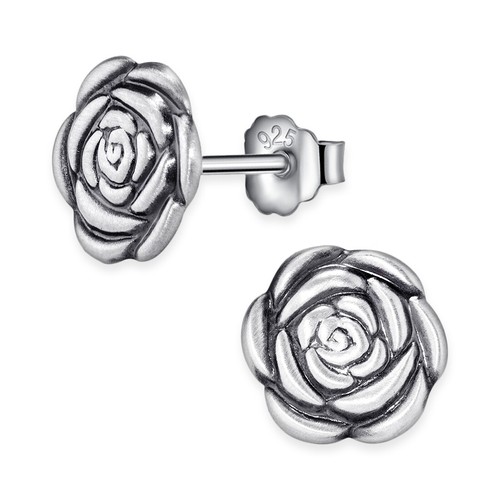 Damen ohrstecker blume - blume, 925