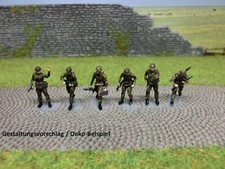 "Bundeswehr Panzergrenadier-Trupp" 6 unbemalte Figuren, Bundeswehr, BW