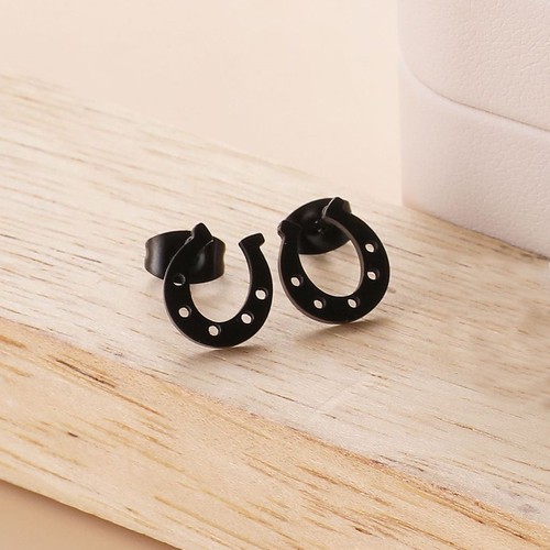 Paar edelstahl ohrstecker - 1,