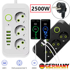 Steckdosenleiste 3-Fach 4 USB