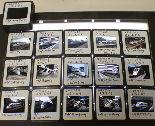 Slides locomotives - of,
