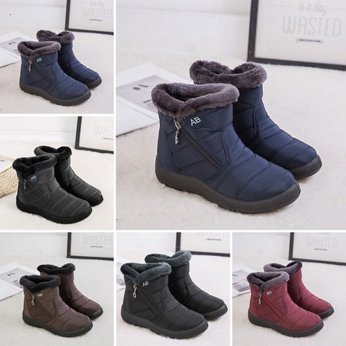 Damen flache winterstiefel - flache, |