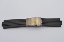 ORIS VINTAGE TT1 KAUTSCHUK ARMBAND 24MM BRACELET MIT FALTSCHLIESSE TITAN 7542