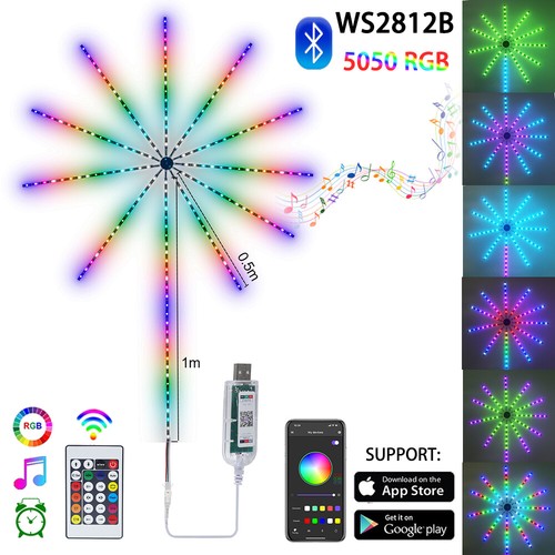 Rgb led feuerwerk lichterkette - led,