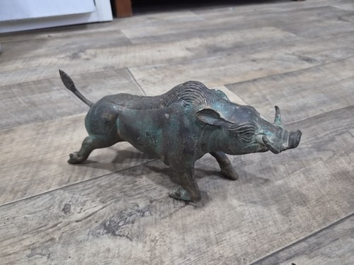 Massive bronzefigur keiler - massive,