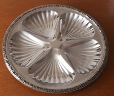 WMF Baroque große Servierplatte 33,5 cm. Vorspeisentablett Tablett Cromargan