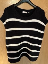 Neuer Rich&Royal Grobstrick Pullunder Blau Weiß, Maritim, Gr. L