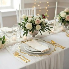 Glas Untersetzer 33 cm Platzteller Dekoteller Servierteller Unterteller Teller