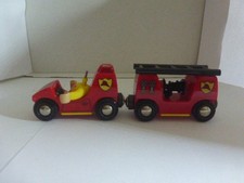 Brio 33542 Feuerwehrauto mit Licht und Sound + Anhänger - TOP!