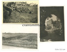 3x Orig. Foto Soldaten in Estland 1941 in Ordensburg Fellin Viljandi Grenze 1941