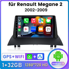Android 13 Autoradio Carplay Navi GPS DAB+ Für Renault Megane 2 2002-09 WIFI SWC