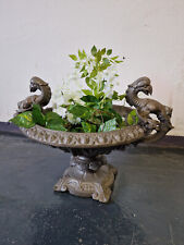 Antike Jardiniere Gusseisen große Pflanzschale  Greife schwer einzigartig 19.Jh.