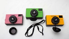 3X Beirette SL 100 N - Carl Zeiss Jena Orange, Grün, Pink