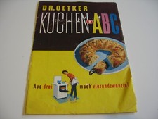Dr. Oetker Kuchen ABC Werbung Reklame VINTAGE Backen Kuchen Gebäck