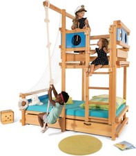 Dachschrägenbett aus Massivholz für Kinder (Billi-Bolli) | Kinderbett, Spielbett