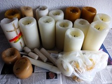 Kerzen, Kerzen- und Wachsreste zum Basteln, Kerzengießen, gebraucht, ca. 7,3 kg