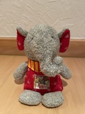 SIGIKID Elefant Frottee, Anzug + Halstuch 19cm Baumwolle Schmusetier NEUwertig