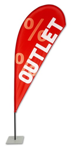 Outlet beachflag tropfen 240 - tropfen,