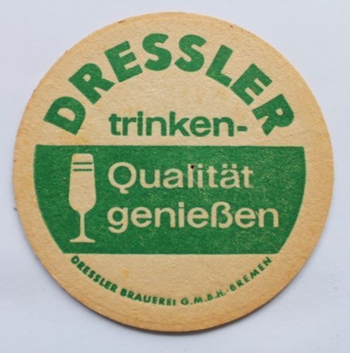 Bierdeckel dressler brauerei - bierdeckel,