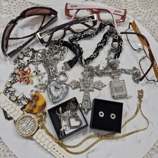 Schmuck Damen Brielle Joop Vogue Halskette Silberfarben Strass Goldfarbe Uhr