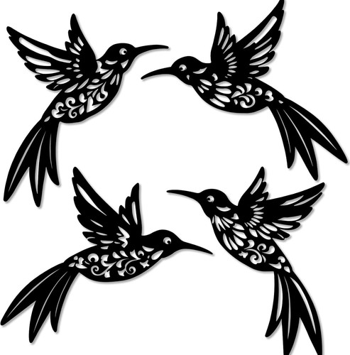 4er set metall - metall, kolibri