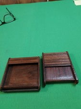 Antique Mahogany Tambour Cases