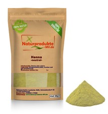 (14,90 EUR/kg) Henna Pulver neutral (500 g) Hennapulver natürliche Haarfarbe