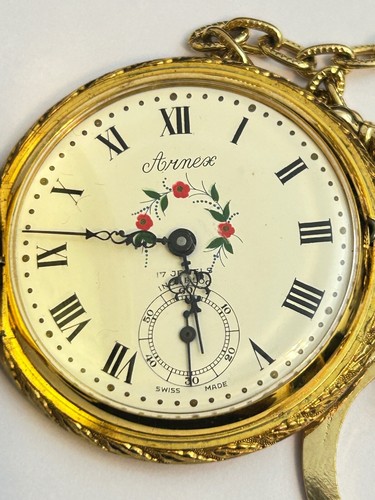 Eta 6498 taschenuhr vergoldet - eta,