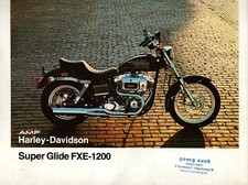 Prospekt Datenblatt Motorrad Harley Davidson Super Glide FXE 1200