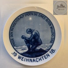 Antiker Weihnachtsteller 1918