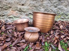 3 Kupfer Töpfe Übertöpfe