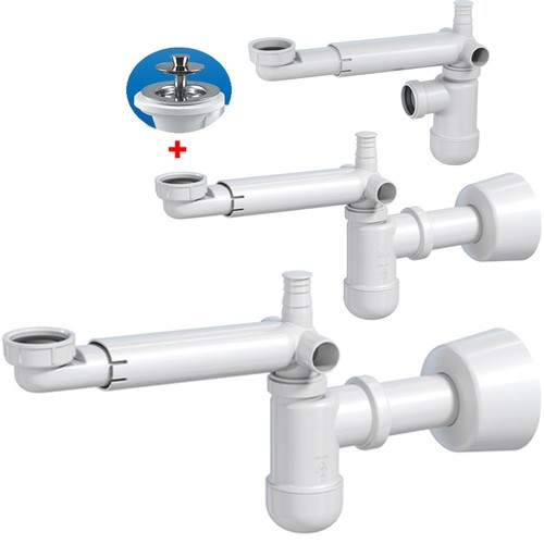 Flach raumspar siphon - flach,