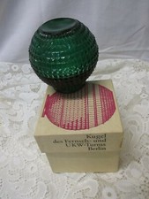 um 1975 KUGEL des Fernseh- und UKW-Turms BERLIN  / Grün Glas , unbenutzt 