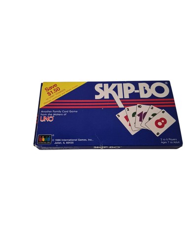 Skip kartenspiel 1986 - skip-bo,