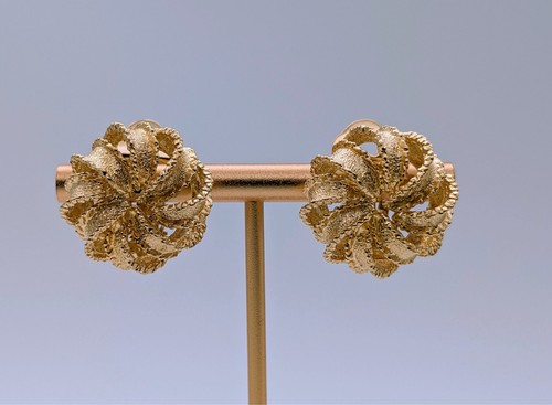 Blüten clip creolen - clip-creolen, 750/18k