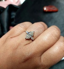 14k Gelbgold Marquise-Schliff