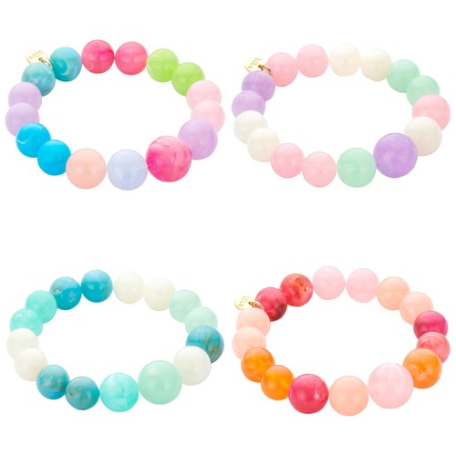 Armband resinperlen bunt xxl - resinperlen,