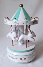 Spieluhr, Spieldose, Hasen - Karussell,