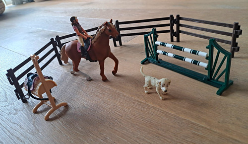 Schleich reiterhof set pferd - reiterhof, set: