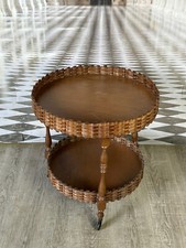 VINTAGE TISCH BEISTELLTISCH BUTTLER SERVIERWAGEN AUF ROLLEN