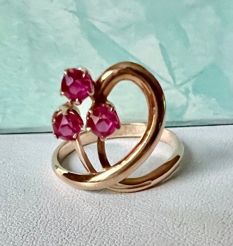 Russischer rubin ring rose - russischer,