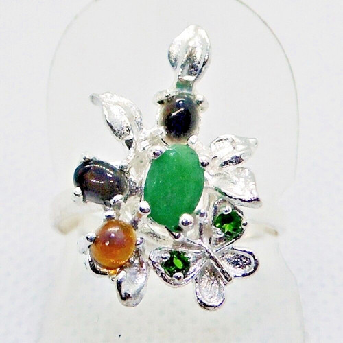 Smaragd schwarz opal diopsid - smaragd, schwarz-opal