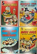 Carl Barks World Tour 1994-2000 4 Kunstdrucke im Set.