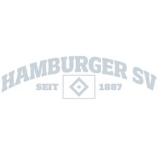 HSV Heckscheibenaufkleber Logo Hamburger SV Schriftzug Heckscheibe Fanartikel