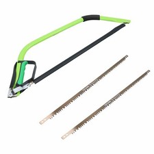 24" Schwerlast Bogen Säge Holz Stämme Bäume Äste Fingerschutz + 3 Klingen