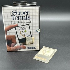 SEGA Master System SUPER TENNIS - THE SEGA CARD Retrogame CIB