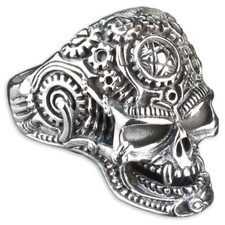 925 silber ring totenkopf - 925,
