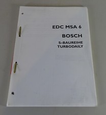 Diagnose Anleitung Iveco S Baureihe Turbodaily EDC MSA 6 Bosch Stand 1993