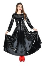 Kleid Ballkleid Dress Gown Robe de Soirée 100% PVC schwarz diverse Größen
