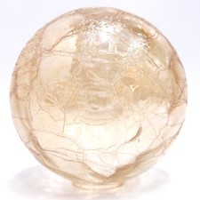 Lampenschirm 150 38 mm Glaskugel bernstein Craquele Leuchte Ersatz Kugelschirm